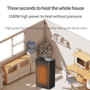 Office Household Mute Desktop Shaking Head Electric Heaters, Spec: Knob (EU Plug)