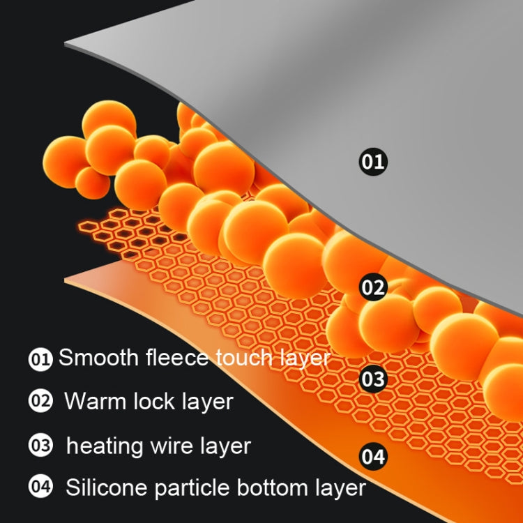 10W 5V USB Adjustable Temperature Graphene Heated Cushion Office Chair Cushion(Light Grey) - Cushions & Pillows by PMC TechLife | Online Shopping South Africa | PMC TechLife | Buy Now Pay Later Mobicred