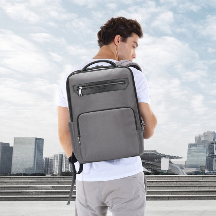 Bopai 61-121518 Multi-compartment Water-resistant Expandable Backpack with USB Charging Hole(Black)