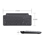 2.4G Bluetooth Wireless Keyboard With Card Slot Bracket No Touchpad