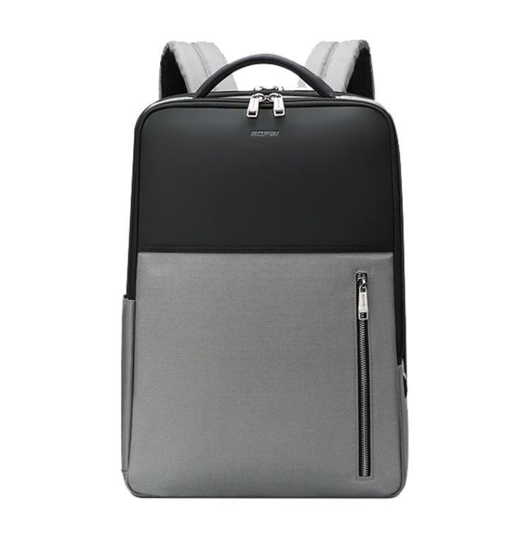 Bopai 61-68118 Multifunctional Wear-resistant Anti-theft Laptop Backpack with USB Charging Hole(Silver Gray)