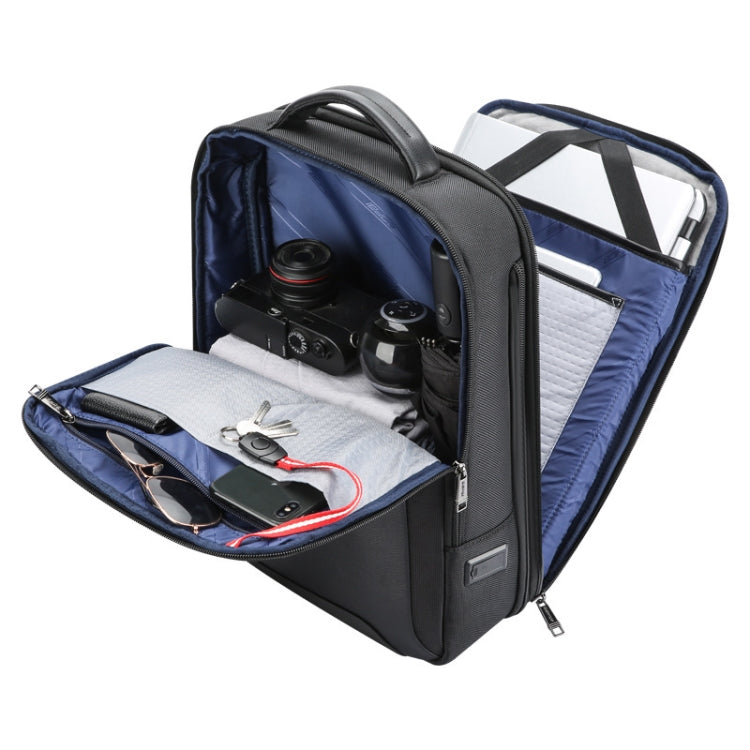 Bopai 61-120691A Water-resistant Anti-theft Laptop Backpack with USB Charging Hole, Spec: Expansion Version
