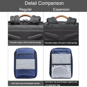 Bopai 61-120691A Water-resistant Anti-theft Laptop Backpack with USB Charging Hole, Spec: Expansion Version