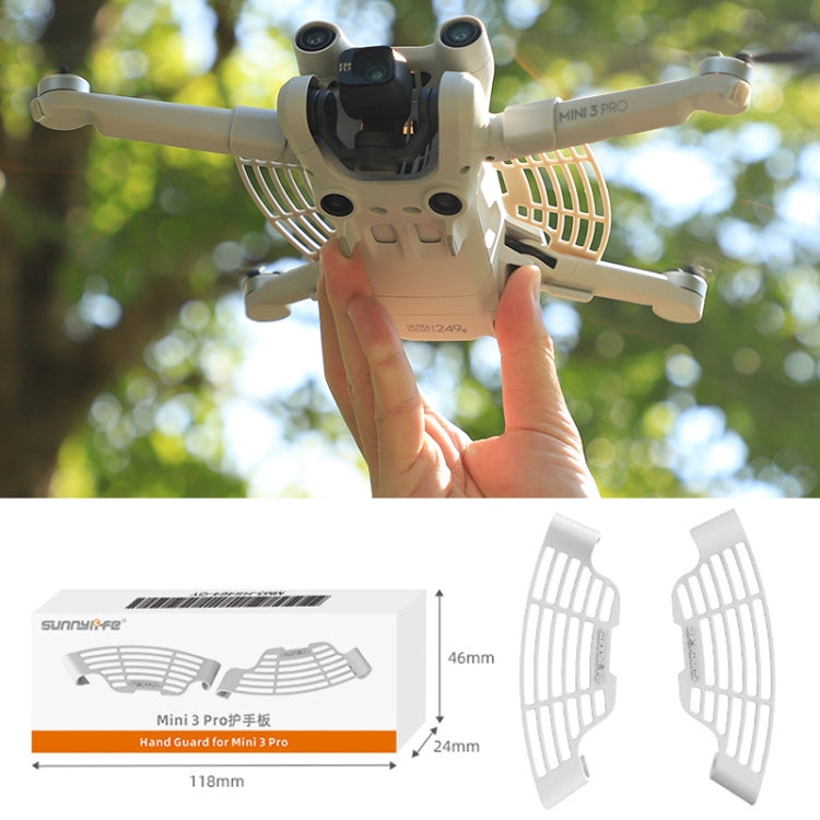 1 Pair Sunnylife MM3-HS464 For DJI Mini 3 Pro Hand Guard Hand-held Take-off And Landing Safety Guard(Light Grey) - Other by Sunnylife | Online Shopping South Africa | PMC TechLife | Buy Now Pay Later Mobicred