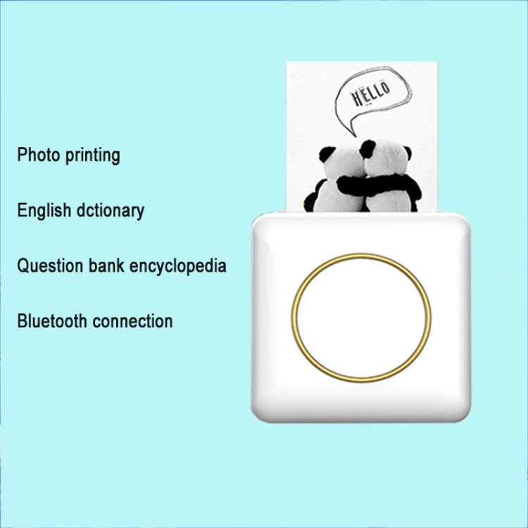 Mini Student Wrong Question Bluetooth Thermal Printer(White) - Printer by PMC TechLife | Online Shopping South Africa | PMC TechLife | Buy Now Pay Later Mobicred