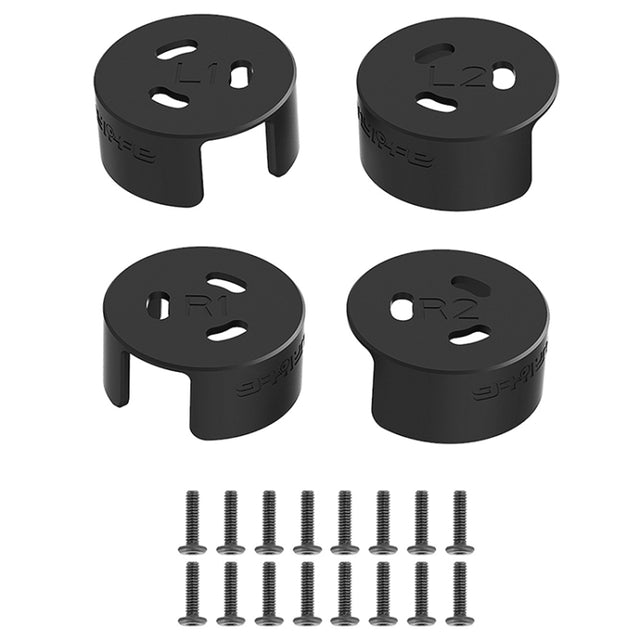 4 PCS / Set Sunnylife AT-MD475 Dust-proof Water-resistant Aluminum Alloy Motor Cover For DJI Avata(Black)