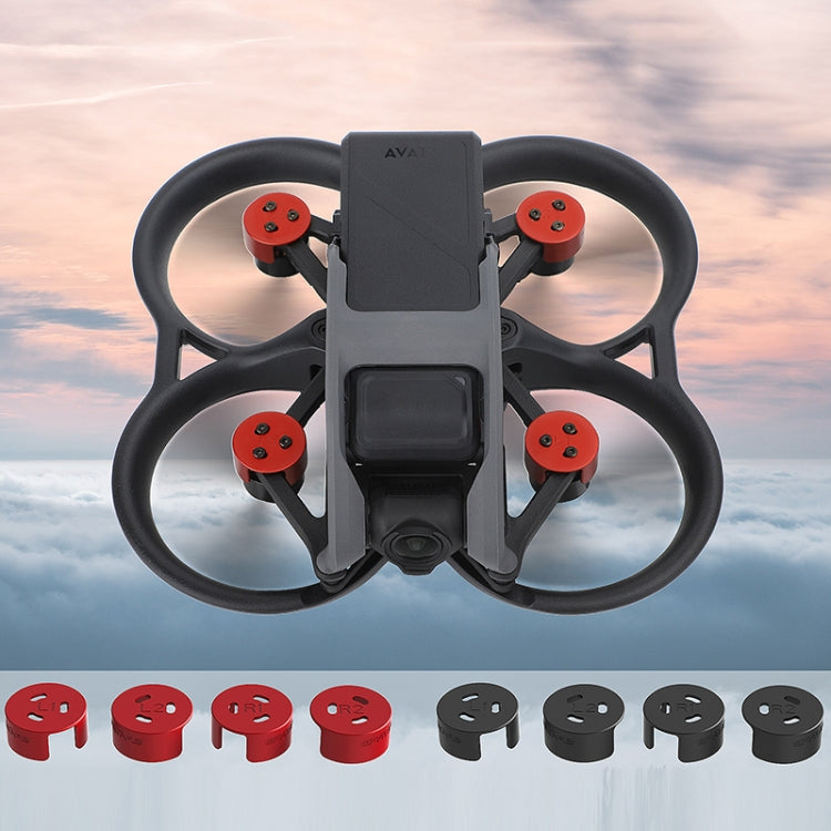 4 PCS / Set Sunnylife AT-MD475 Dust-proof Waterproof Aluminum Alloy Motor Cover For DJI Avata(Black) - Other by PMC TechLife | Online Shopping South Africa | PMC TechLife | Buy Now Pay Later Mobicred