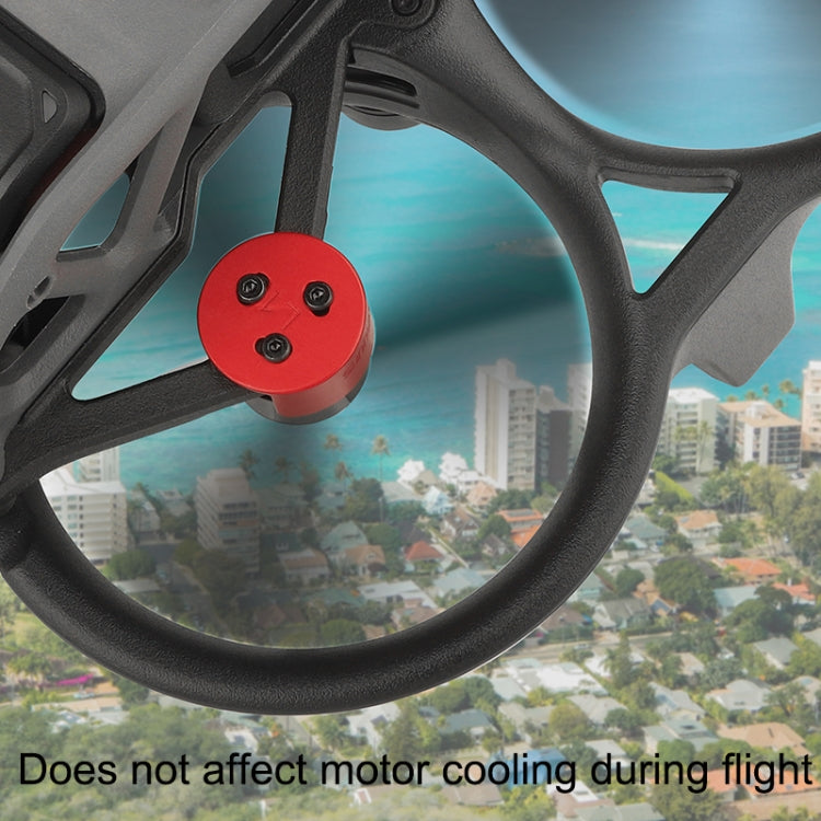 4 PCS / Set Sunnylife AT-MD475 Dust-proof Water-resistant Aluminum Alloy Motor Cover For DJI Avata(Red)