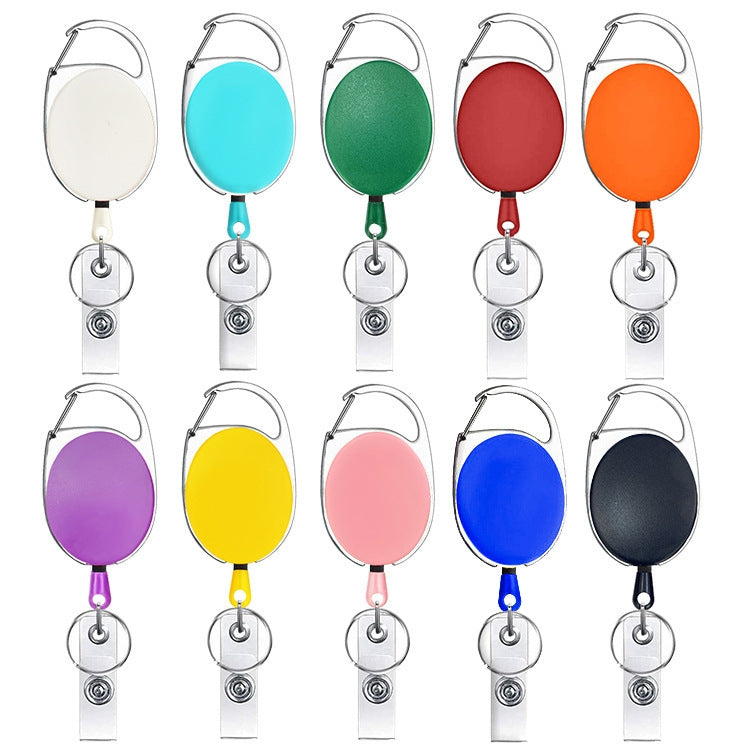 68cm Retractable Pull Badge Reel Zinc Alloy ID Lanyard Name Tag Card Badge Holder(Pink) - Name Card Holder by PMC TechLife | Online Shopping South Africa | PMC TechLife | Buy Now Pay Later Mobicred