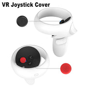VR Silicone Eye Mask+Lens Protective Cover+Joystick Hat, For Meta Quest 2(White)