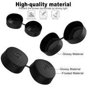 VR Silicone Eye Mask+Lens Protective Cover+Joystick Hat, For Meta Quest 2(White)
