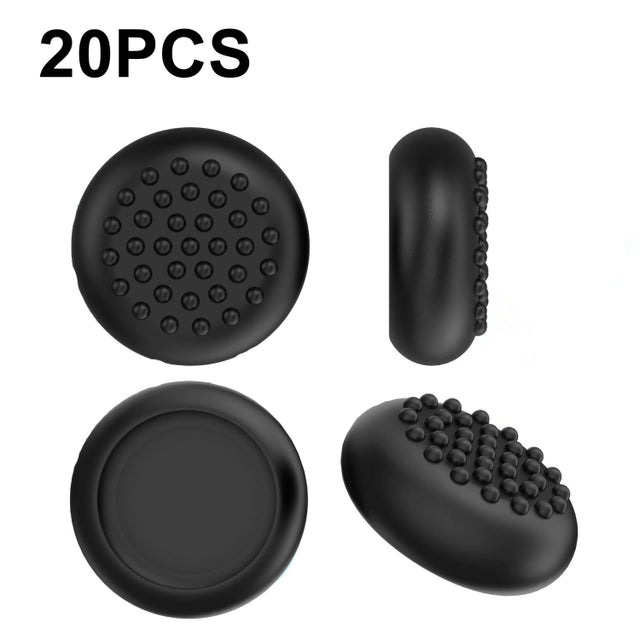20 PCS Peripheral Button VR Handle Rocker Silicone Protective Cover, For Meta Quest 2(Black)