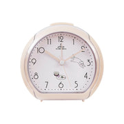 Cute Children Small Alarm Clock Bedside Night Light Clock(A306 Beige)