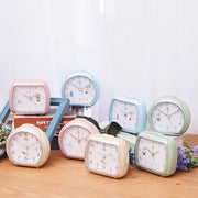 Cute Children Small Alarm Clock Bedside Night Light Clock(A306 Pink)