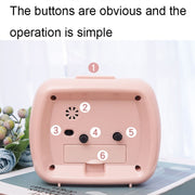 Cute Children Small Alarm Clock Bedside Night Light Clock(A306 Green)