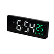 0715 Voice-activated LED Mute Date Temperature Display Electronic Clock(Black Surface Green Light) - Alarm Clocks by PMc TechLife | Online Shopping South Africa | PMc TechLife | Buy Now Pay Later Mobicred