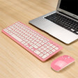 MLD-568 Office Gaming Mute Wireless Mouse Keyboard Set(Pink) - Wireless Keyboard by PMC TechLife | Online Shopping South Africa | PMC TechLife | Buy Now Pay Later Mobicred