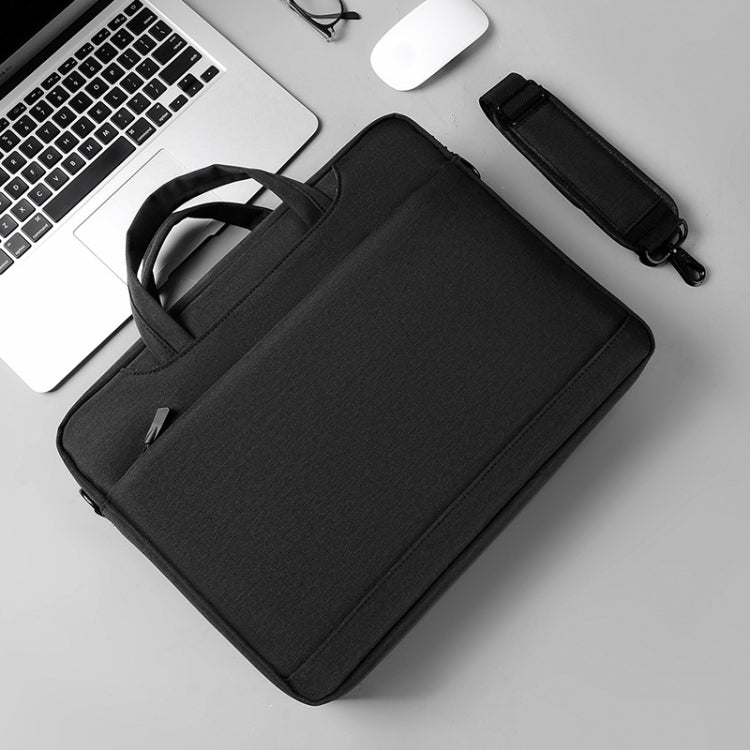 Airbag Thickened Laptop Portable Messenger Bag, Size: 14.1 inches(Black) - 14.1 inch by PMC Jewellery | Online Shopping South Africa | PMC Jewellery | Buy Now Pay Later Mobicred