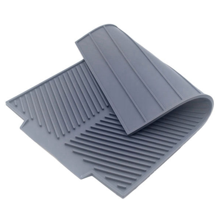 Silicone Drain Pad Kitchen Multifunctional Thermal Insulation Drying Pad(Grey) - Insulation by PMC TechLife | Online Shopping South Africa | PMC TechLife