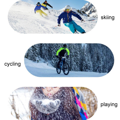 1 Pair Winter Fleece Thickened Warm And Windproof Outdoor Riding Motorcycle Gloves, Size: Free Code(Pink + Blue) - Full Finger Gloves by PMC Jewellery | Online Shopping South Africa | PMC Jewellery | Buy Now Pay Later Mobicred