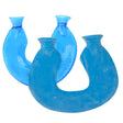 U-shaped PVC Hot Compress Shoulder And Neck Explosion-proof Water Injection Hot Water Bag(Blue + Lake Blue Crystal) - Hot Water Bags by PMC TechLife | Online Shopping South Africa | PMC TechLife | Buy Now Pay Later Mobicred