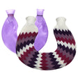 U-shaped PVC Hot Compress Shoulder And Neck Explosion-proof Water Injection Hot Water Bag(Purple + Purple Rhombus Knitted) - Hot Water Bags by PMC TechLife | Online Shopping South Africa | PMC TechLife | Buy Now Pay Later Mobicred