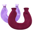 U-shaped PVC Hot Compress Shoulder And Neck Explosion-proof Water Injection Hot Water Bag(Purple + Purple Knitted) - Hot Water Bags by PMC TechLife | Online Shopping South Africa | PMC TechLife | Buy Now Pay Later Mobicred