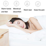 U-shaped PVC Hot Compress Shoulder And Neck Explosion-proof Water Injection Hot Water Bag(Green + Green Crystal)
