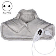 Electric Heated Thermal Shawl On The Back And The Neck EU Plug(Creamy-white)