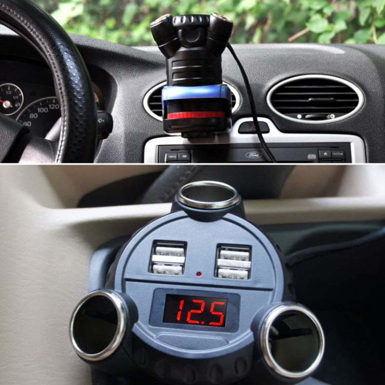KingNeed C30 Four USB Car Charger 3 In 1 Car Cigarette Lighter - free shipping - PMC Jewellery - Order now!
