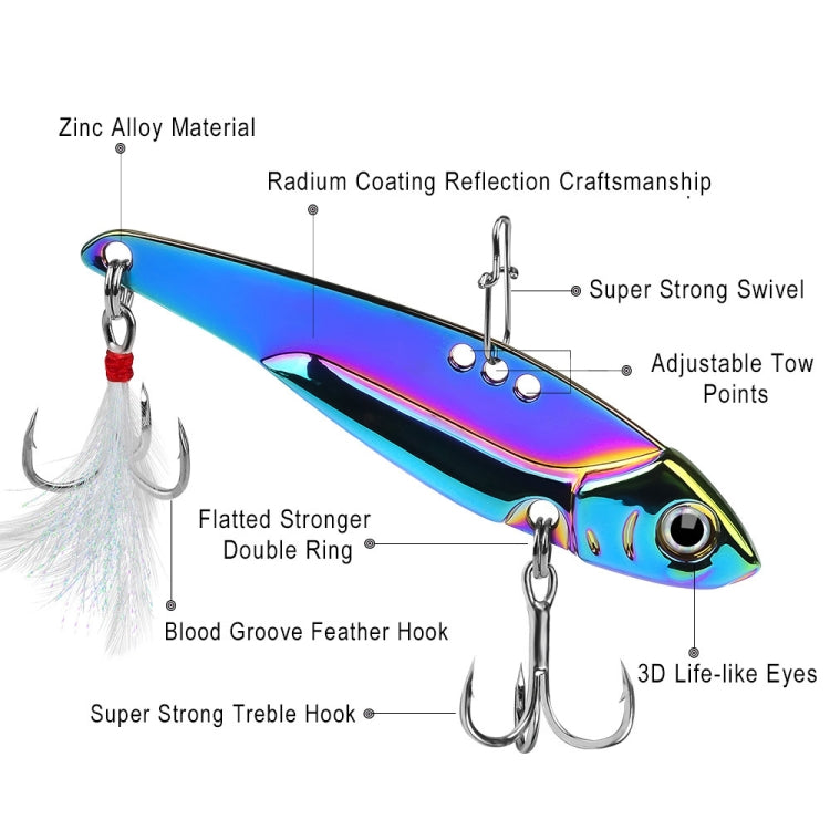 PROBEROS DW559 Colorful VIB Sequenant Far Subsidine Lure Bait, Specification: 7g - Fishing Lures by PROBEROS | Online Shopping South Africa | PMC Jewellery | Buy Now Pay Later Mobicred
