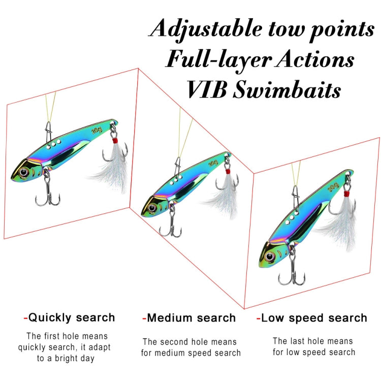 PROBEROS DW559 Colorful VIB Sequenant Far Subsidine Lure Bait, Specification: 7g - Fishing Lures by PROBEROS | Online Shopping South Africa | PMC Jewellery | Buy Now Pay Later Mobicred