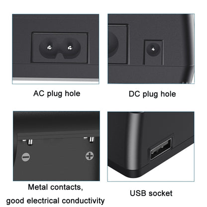 F550/F750/F970 LCD Single Charger Camera Battery Charger, EU Plug - Battery Wire Charger by PMC Jewellery | Online Shopping South Africa | PMC Jewellery | Buy Now Pay Later Mobicred