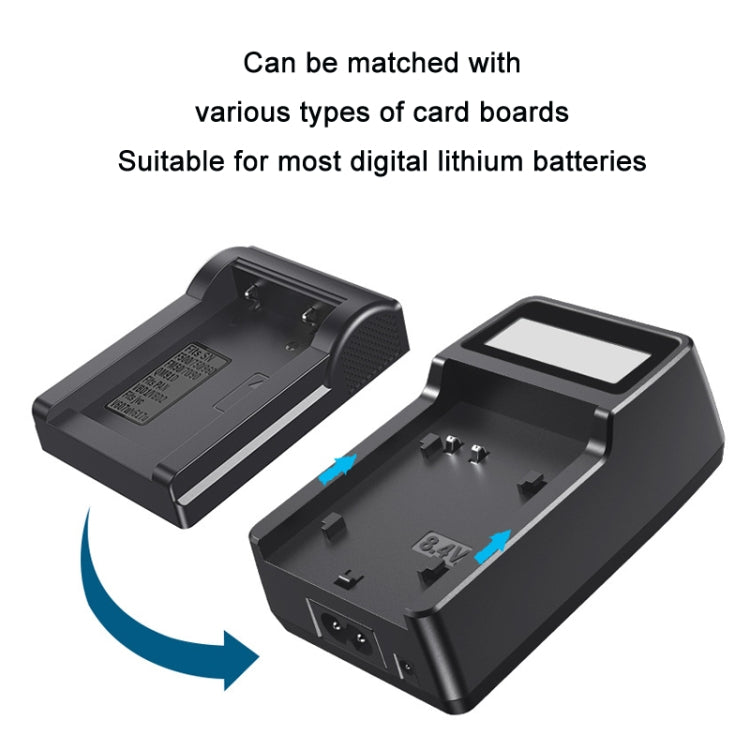 F550/F750/F970 LCD Single Charger Camera Battery Charger, EU Plug - Battery Wire Charger by PMC Jewellery | Online Shopping South Africa | PMC Jewellery | Buy Now Pay Later Mobicred