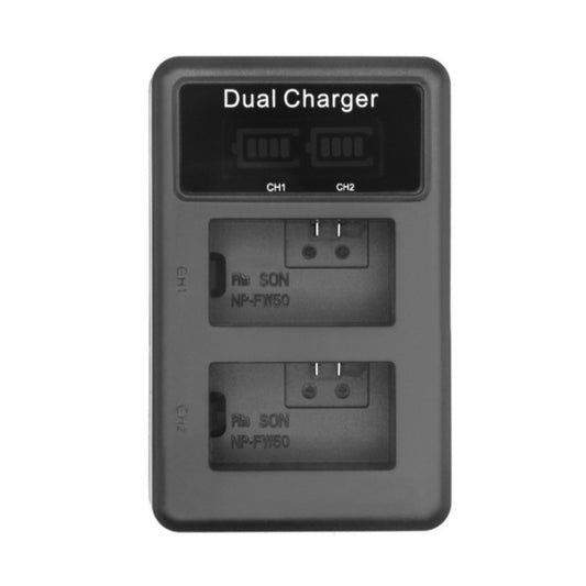 FW50 Vertical Dual Charge SLR Camera Battery Charger - free shipping - PMC Jewellery - Order now!