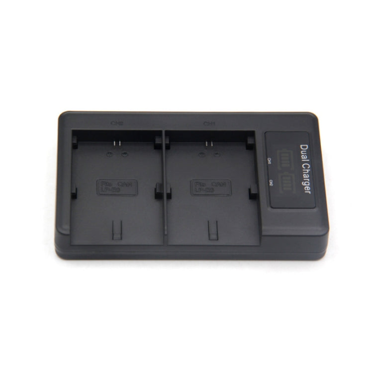 LP-E6 SLR Camera Vertical Dual Battery Charger - Battery USB Charger by PMC Jewellery | Online Shopping South Africa | PMC Jewellery | Buy Now Pay Later Mobicred