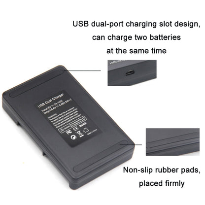 LP-E6 SLR Camera Vertical Dual Battery Charger - Battery USB Charger by PMC Jewellery | Online Shopping South Africa | PMC Jewellery | Buy Now Pay Later Mobicred