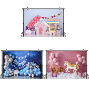 2.1m X 1.5m Birthday Party Shooting 3D Printed Background Cloth(4716)