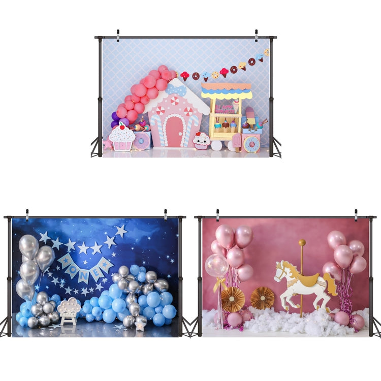 2.1m X 1.5m Birthday Party Shooting 3D Printed Background Cloth(4716)