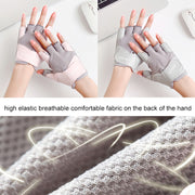 HF008 Outdoor Riding Non-slip Rock Climbing Sports Iron Jump Rope Gloves, Size: S(Titanium Gray)