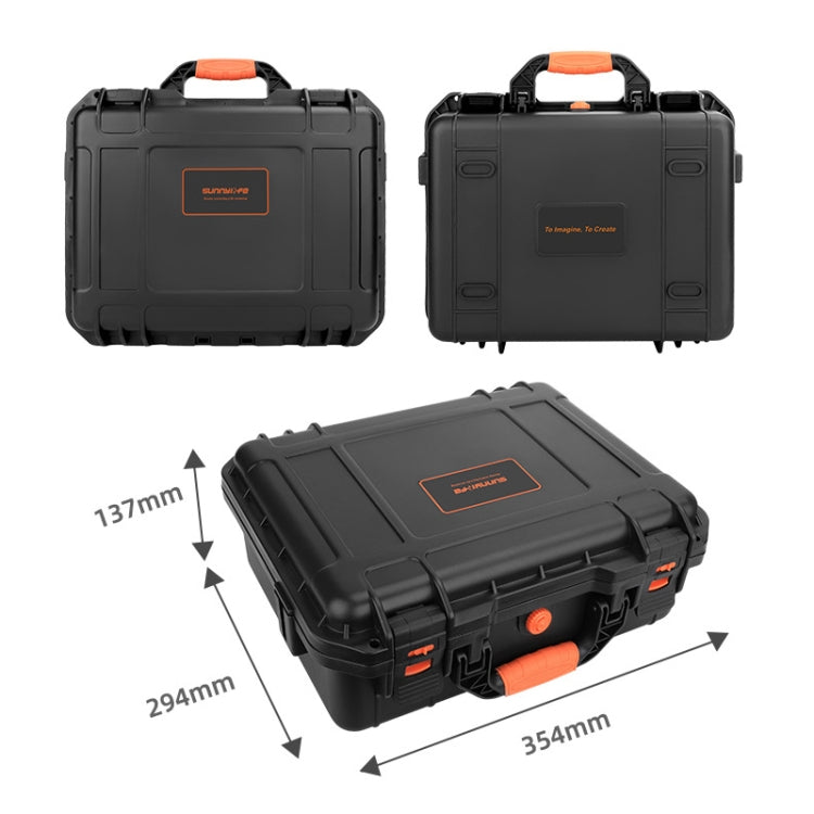 Sunnylife AQX-5 For Mavic 3 Waterproof Safety Box Outdoor Drop Resistant Suitcase(Black) - free shipping - PMC TechLife - Order now!