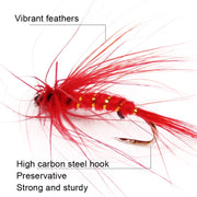 120 PCS / Set Bionic Fly Hook Lure Bait Hook Fishing Gear
