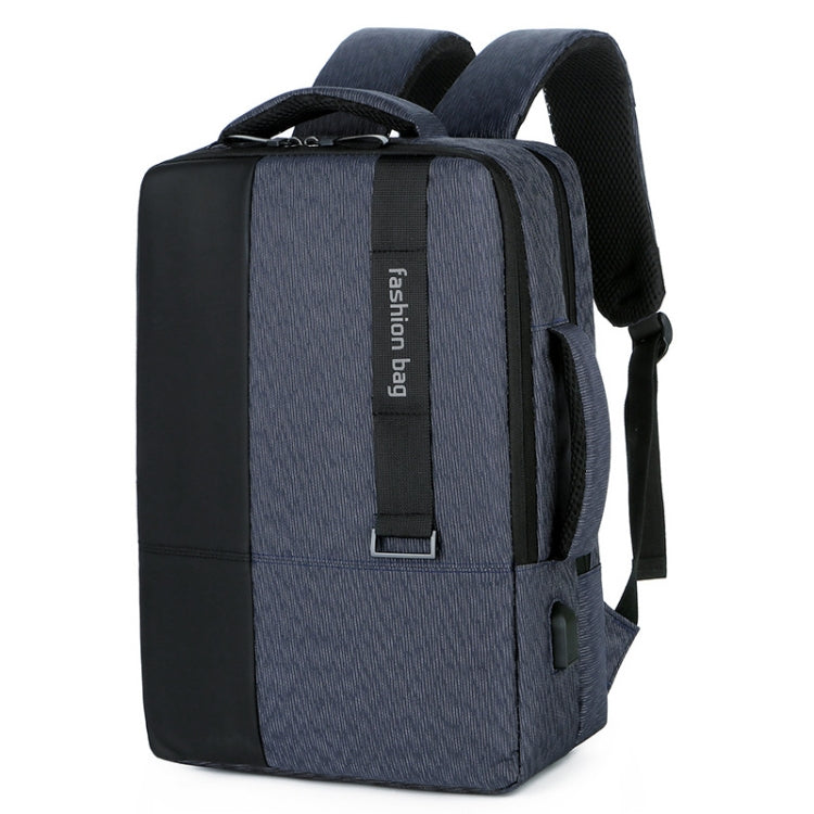 140 Large-capacity Business Commuter Laptop Backpack with USB Charging Interface(Blue) - Backpack by PMC Jewellery | Online Shopping South Africa | PMC Jewellery | Buy Now Pay Later Mobicred