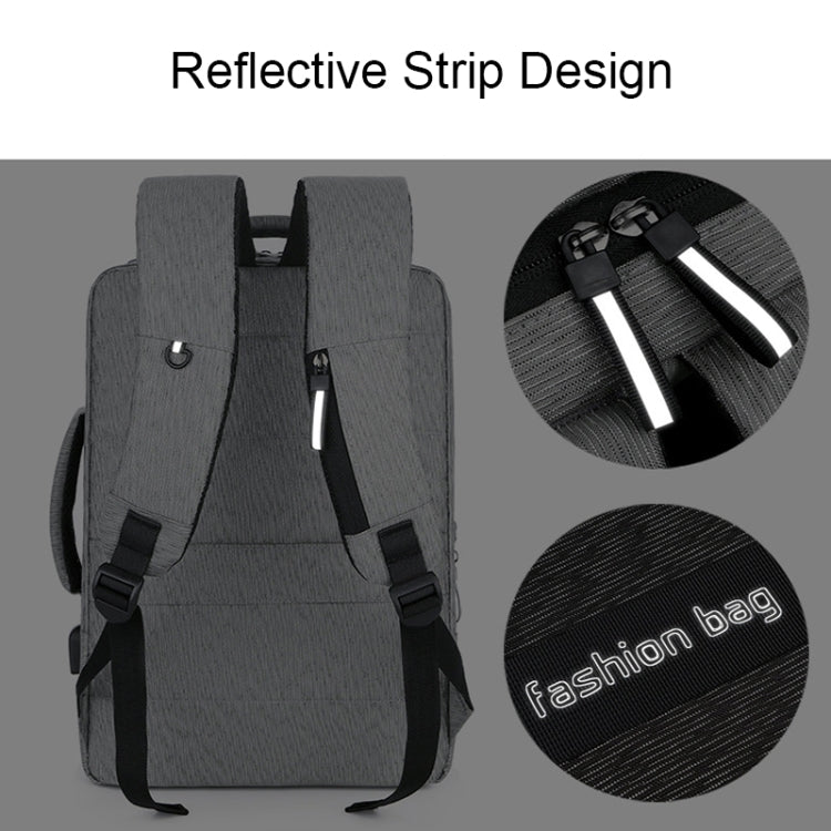 140 Large-capacity Business Commuter Laptop Backpack with USB Charging Interface(Blue) - Backpack by PMC Jewellery | Online Shopping South Africa | PMC Jewellery | Buy Now Pay Later Mobicred