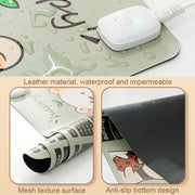 Intelligent Timing Heating Water-resistant Warm Mouse Pad CN Plug, Size: 60x36cm(Selfie Girl)