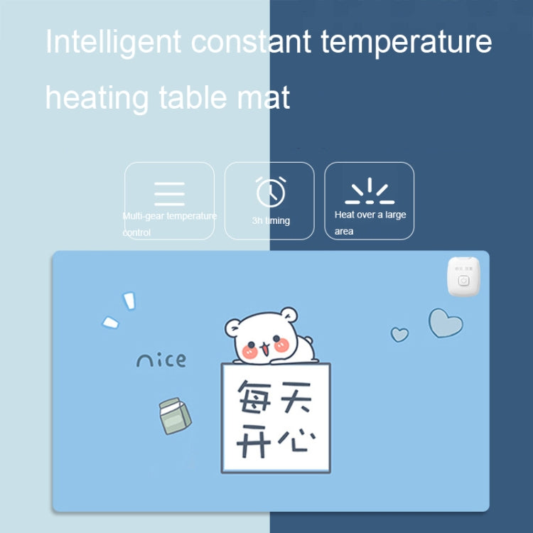 Intelligent Timing Heating Water-resistant Warm Mouse Pad CN Plug, Size: 80x33cm(Astronaut)