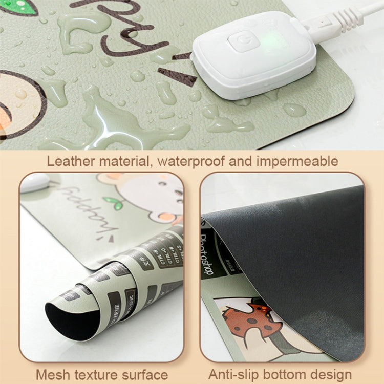 Intelligent Timing Heating Water-resistant Warm Mouse Pad CN Plug, Size: 80x33cm(Starry Sky)