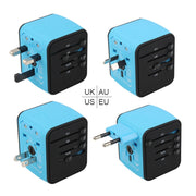 BMAX 199-04U Travel Multifunctional USB Converter 4 USB Universal Socket(Blue Black)