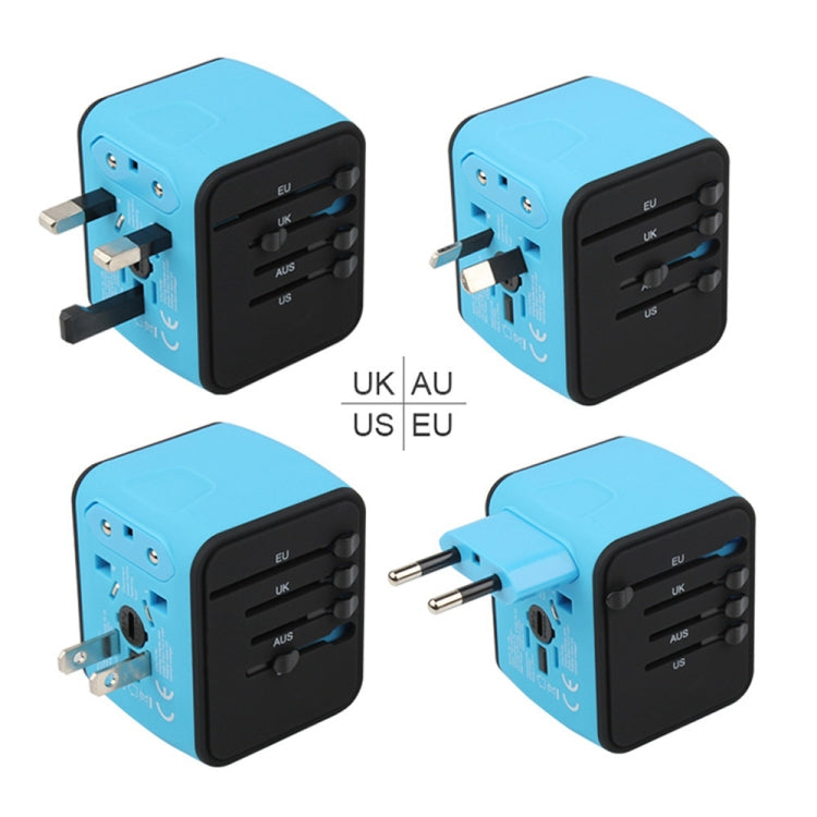 BMAX 199-04U Travel Multifunctional USB Converter 4 USB Universal Socket(Blue Black)