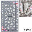 2 PCS 5D Stereoscopic Hollow Lace Nail Stickers Nail Art 3D Flower Embossed Stickers(5D-K57) - Nail Stickers by PMC Jewellery | Online Shopping South Africa | PMC Jewellery | Buy Now Pay Later Mobicred